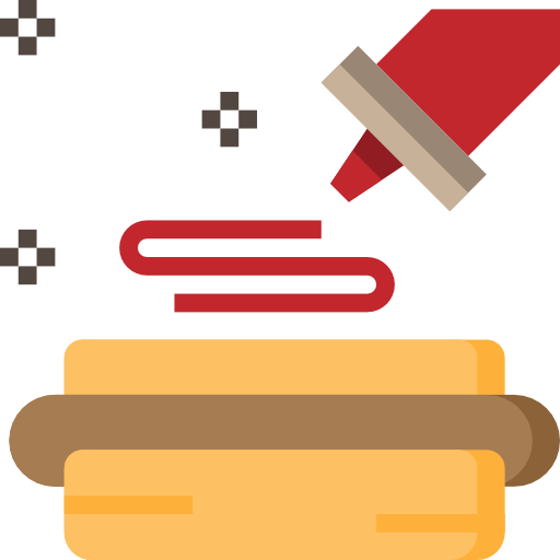 hotdog Surang Flat ikona