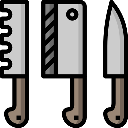 cuchillos Surang Lineal Color icono