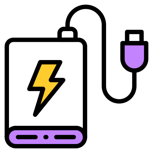 powerbank Generic color lineal-color icon