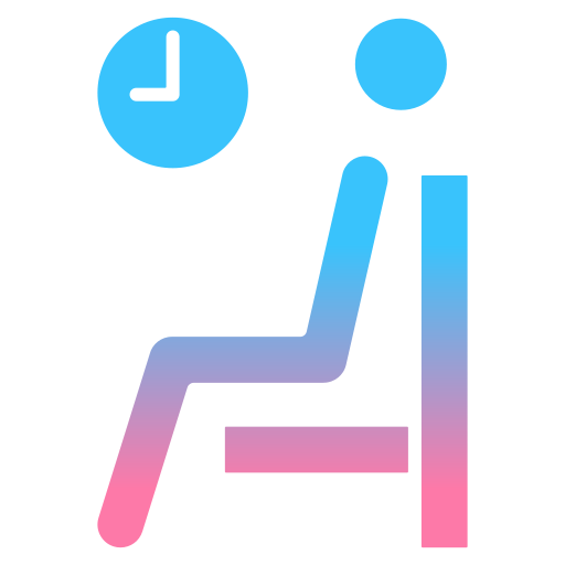 Waiting room Generic gradient fill icon