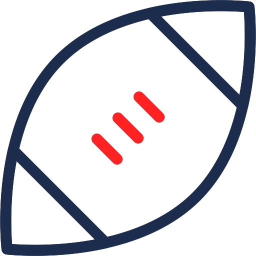 Rugby Generic color outline icon