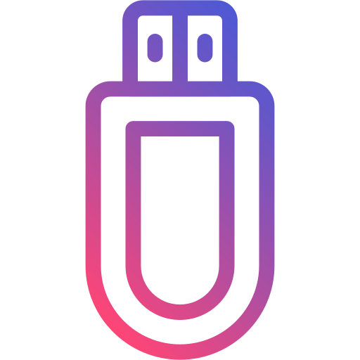 usb 드라이브 Generic gradient outline icon