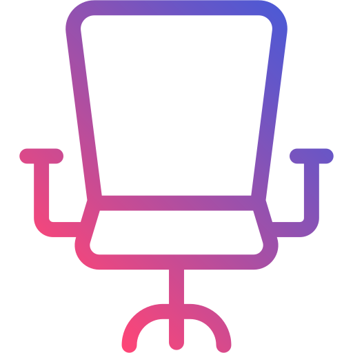 sedia da ufficio Generic gradient outline icona