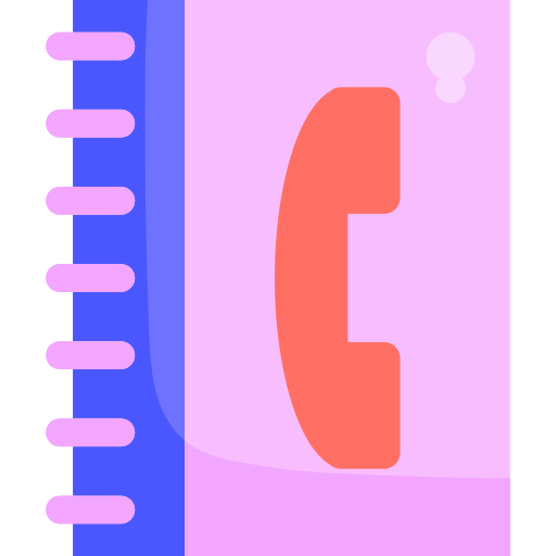 Телефонная книга Generic color fill иконка
