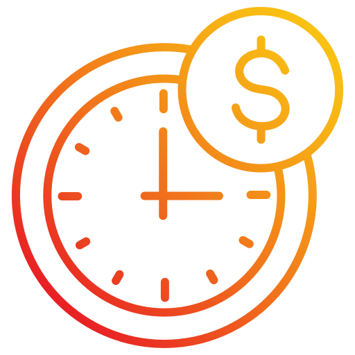 Время - деньги Generic gradient outline иконка