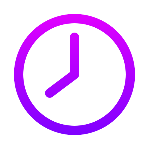 reloj Generic gradient outline icono