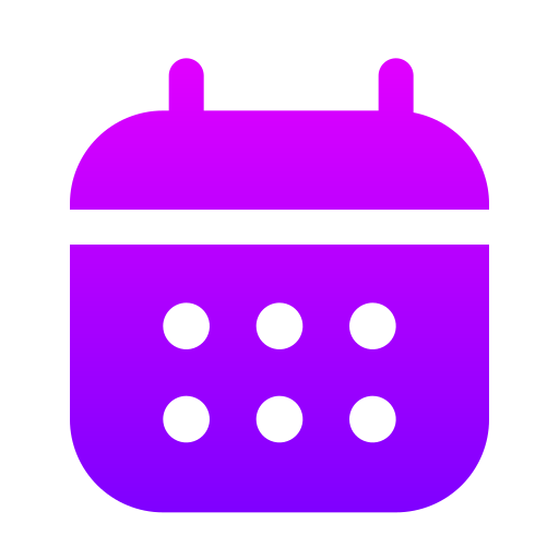 カレンダー Generic gradient fill icon