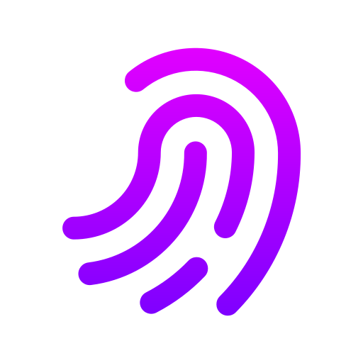 huella dactilar Generic gradient outline icono