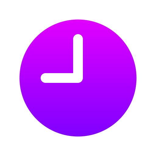 reloj Generic gradient fill icono