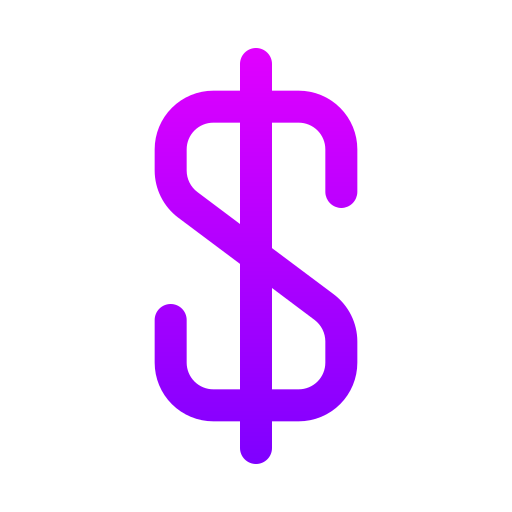 dolar Generic gradient fill ikona
