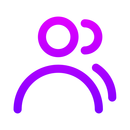 여러 사용자 Generic gradient outline icon