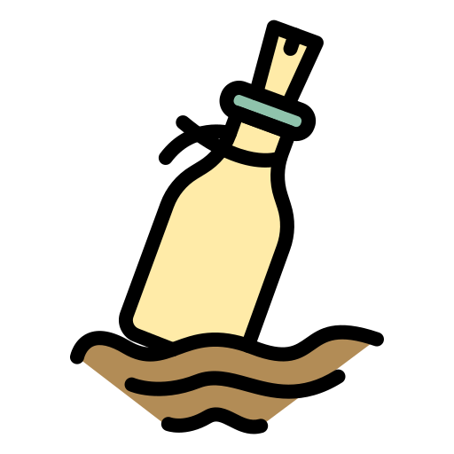mensaje en una botella Generic color lineal-color icono