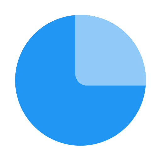 wykres kołowy Generic color fill ikona
