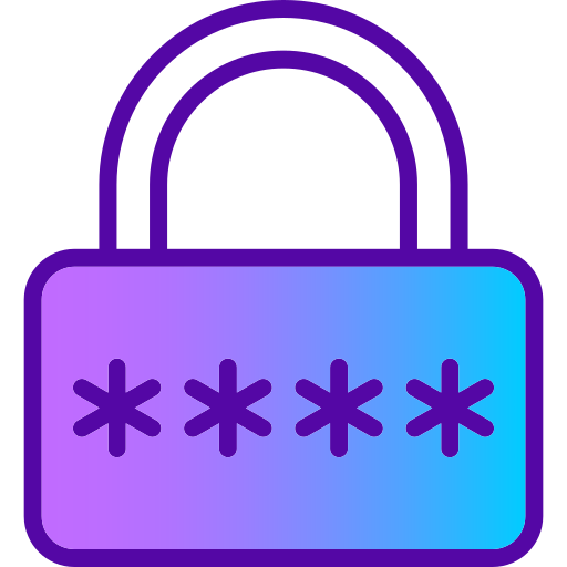 Password Generic gradient lineal-color icon