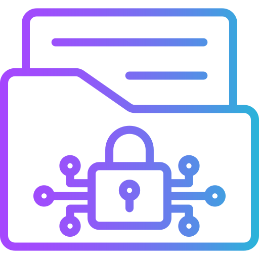 Data encryption Generic gradient outline icon