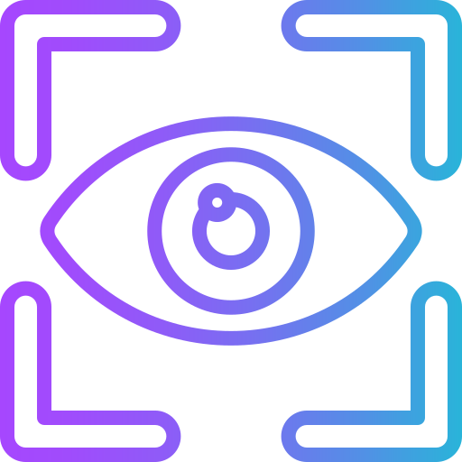 目の認識 Generic gradient outline icon