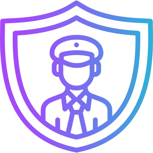 Security officer Generic gradient outline icon