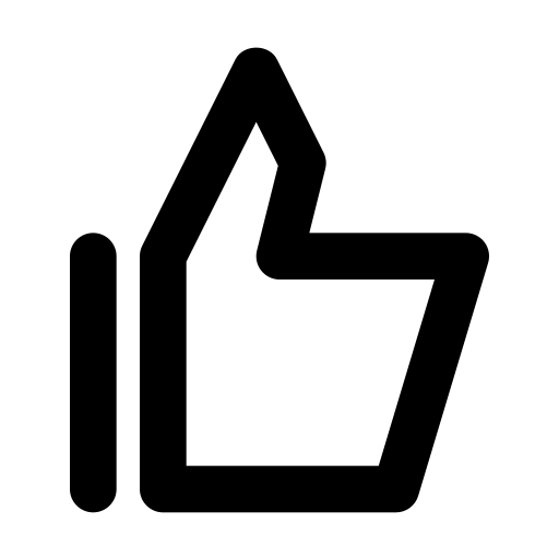 엄지손가락 Generic black outline icon