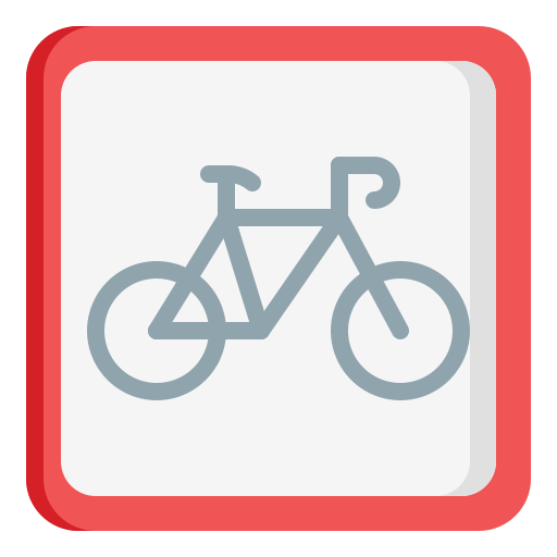 Bike lane Generic color fill icon