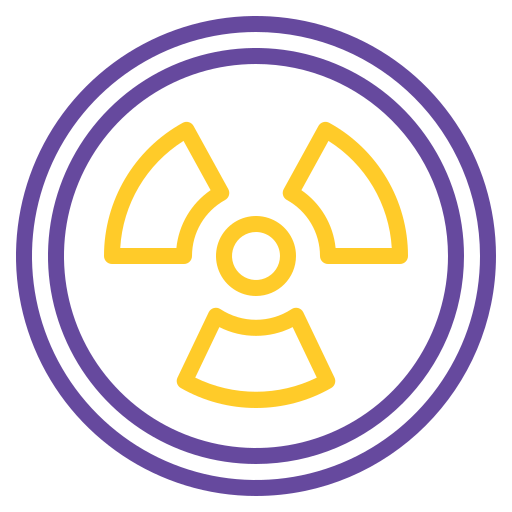 Radioactive Generic color outline icon