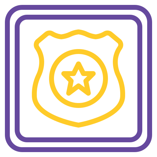 stazione di polizia Generic color outline icona