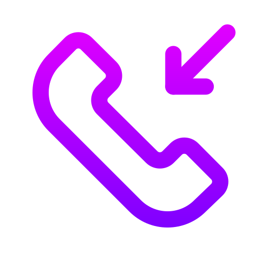 Incoming call Generic gradient outline icon