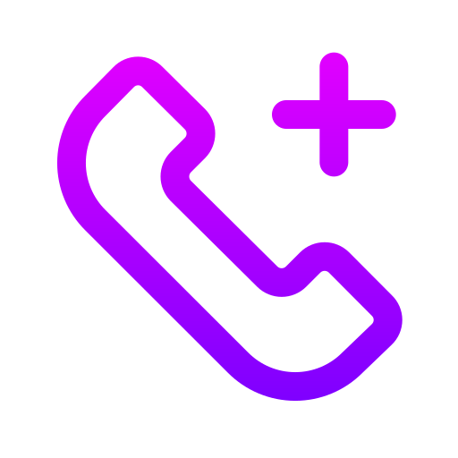 Call Generic gradient outline icon