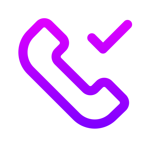 telefoongesprek Generic gradient outline icoon