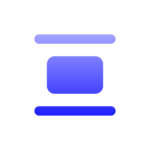 垂直方向の間隔を分配する Generic gradient fill icon