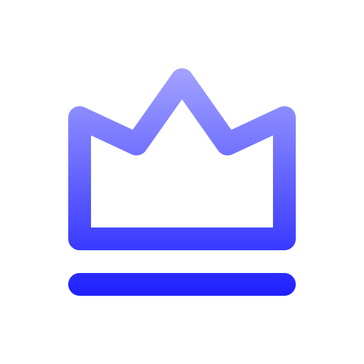 kroon Generic gradient outline icoon