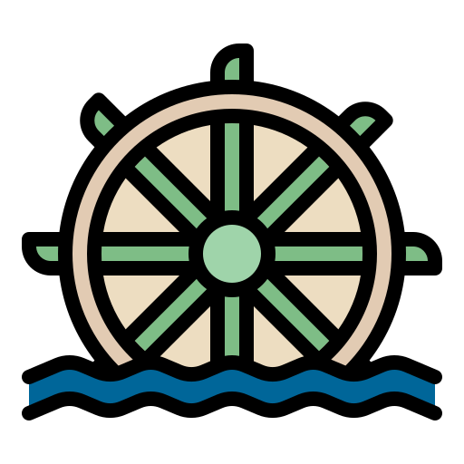 Water wheel Generic color lineal-color icon