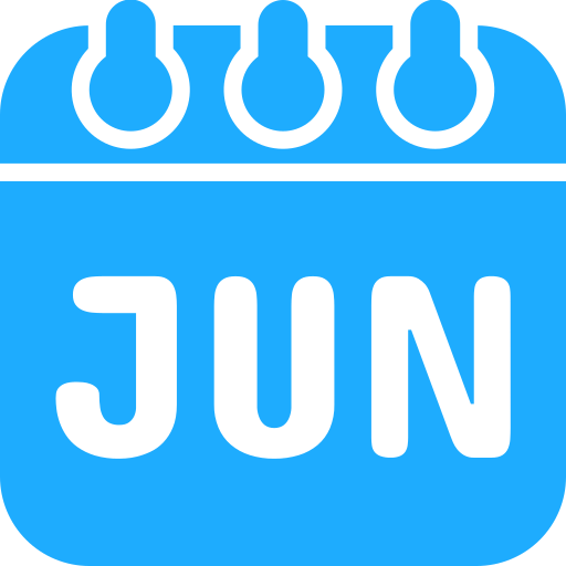 六月 Generic color fill icon
