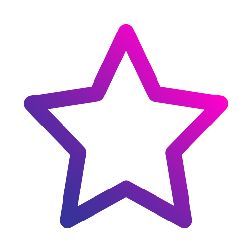 estrella Generic gradient outline icono