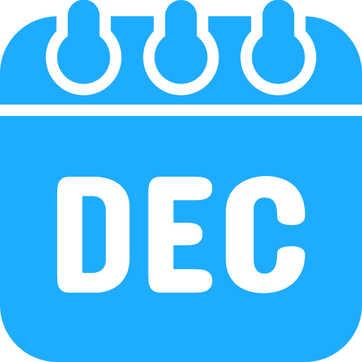 December Generic color fill icon