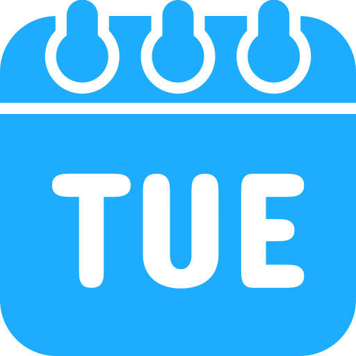 Tuesday Generic color fill icon