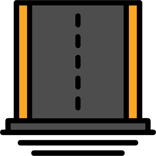 asfalto Generic color lineal-color icono