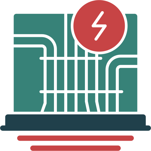 Electrical wiring Generic color fill icon