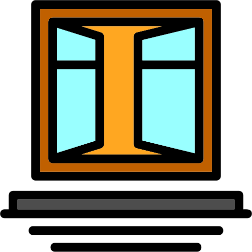 marco de la ventana Generic color lineal-color icono