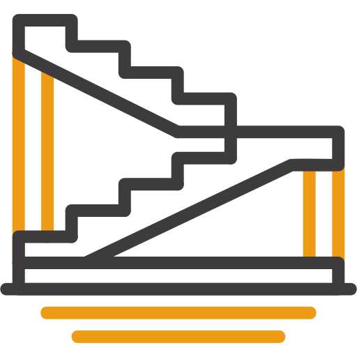 escaleras Generic color outline icono