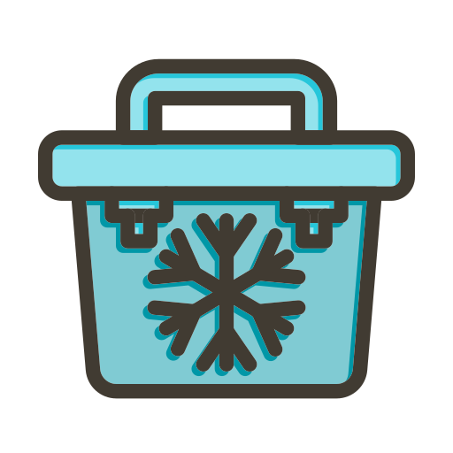 frigo portatile Generic color lineal-color icona