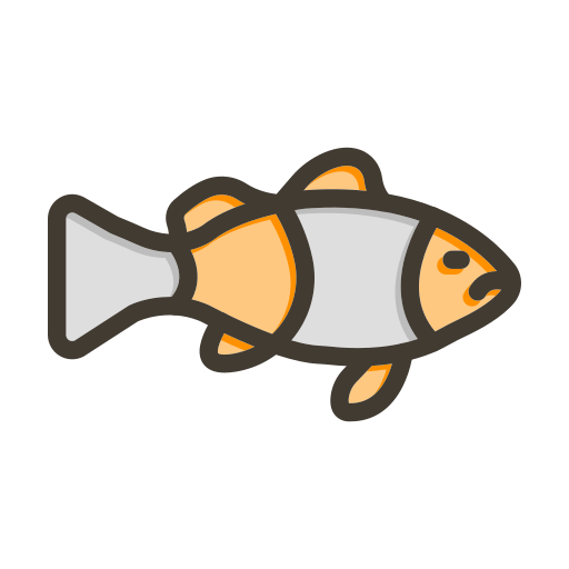 pez payaso Generic color lineal-color icono