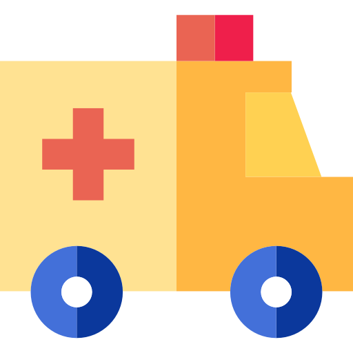 krankenwagen Basic Straight Flat icon