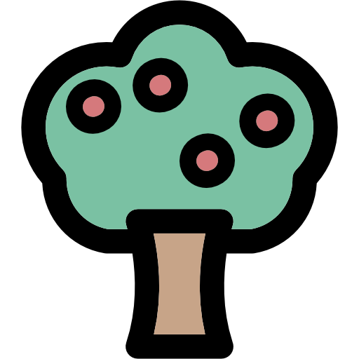 나무 Curved Lineal color icon