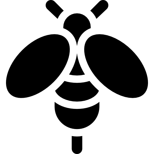 abeja Curved Fill icono