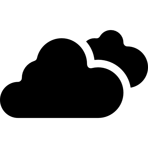 chmury Curved Fill ikona