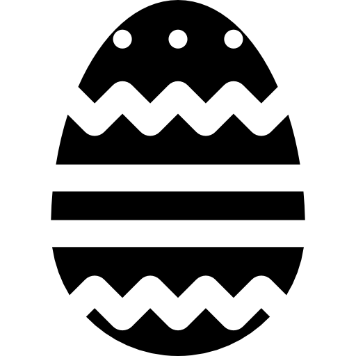 huevo de pascua Curved Fill icono