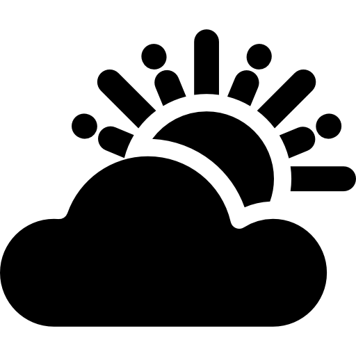 Облачно Curved Fill иконка