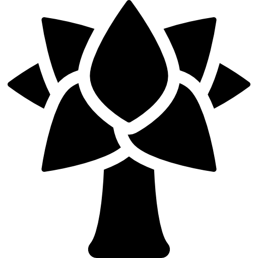 Árbol Curved Fill icono