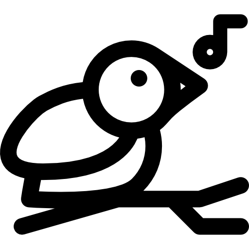 ptak Curved Lineal ikona
