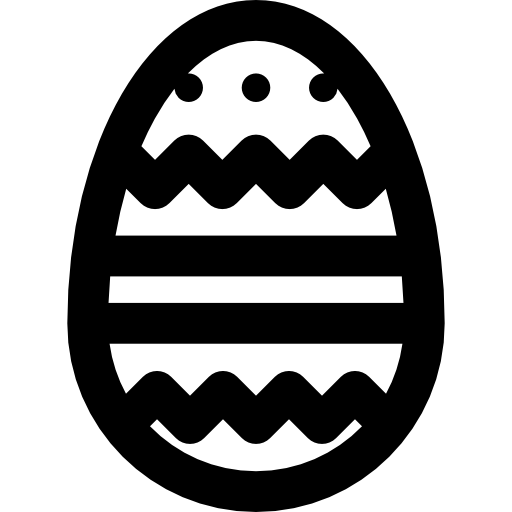 Easter egg Curved Lineal icon